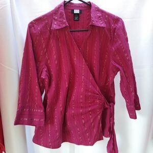 Studio 1940 wrap shirt